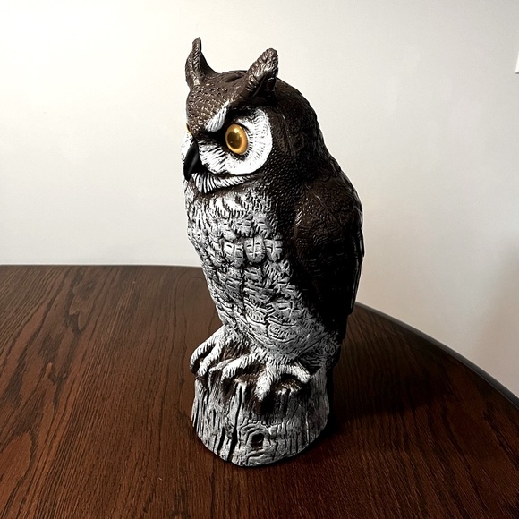 Vintage 1990 Dalen Great Horned Owl Scarecrow - Picture 3 of 8